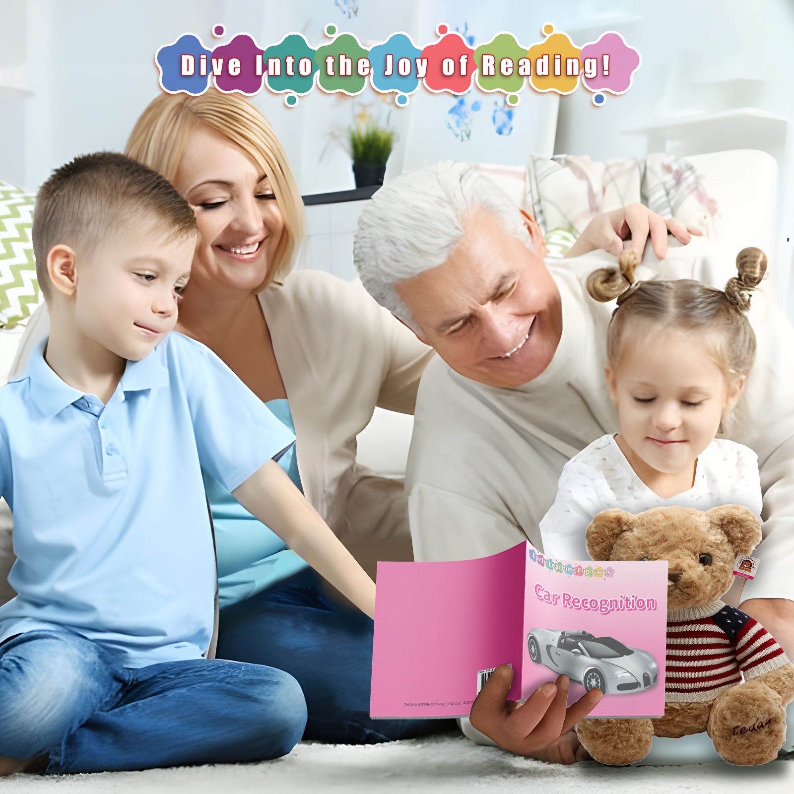 1pc Discover Cars: A Big Card Book for Kids to Learn About Famous Cars