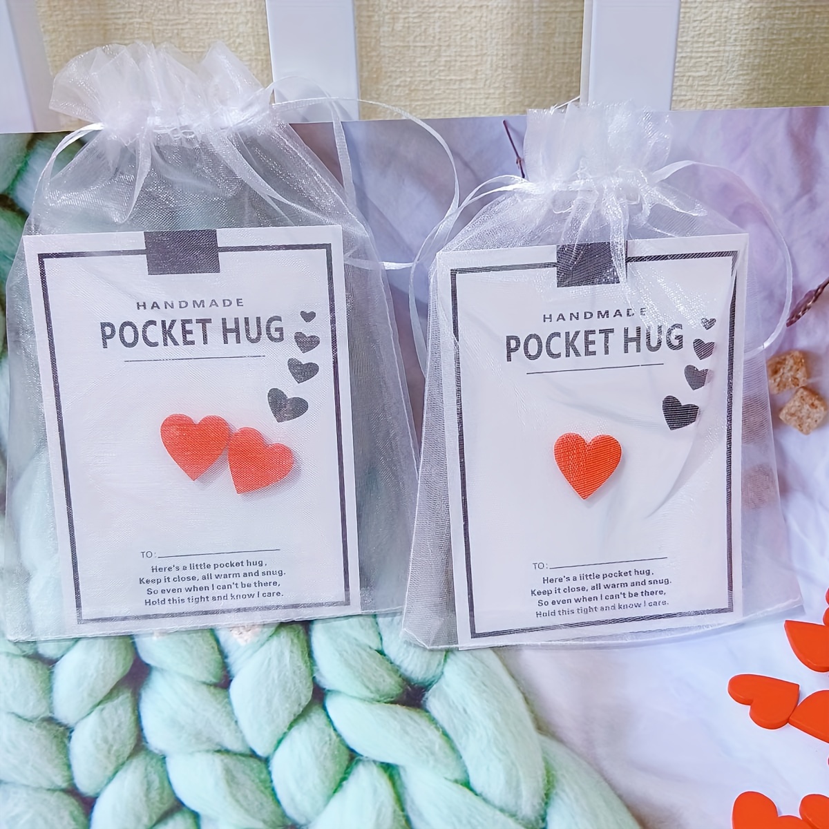 Glass Beach Pocket Heart Beach Glass Heart Pocket Hug Token - Temu