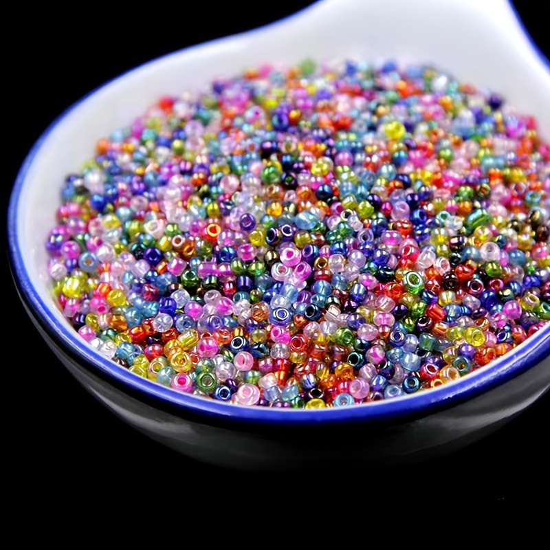 

2000pcs 2mm Glass Beads Diy Handmade Jewelry Necklace Earrings Hair Accessories Bag Accessories Materials