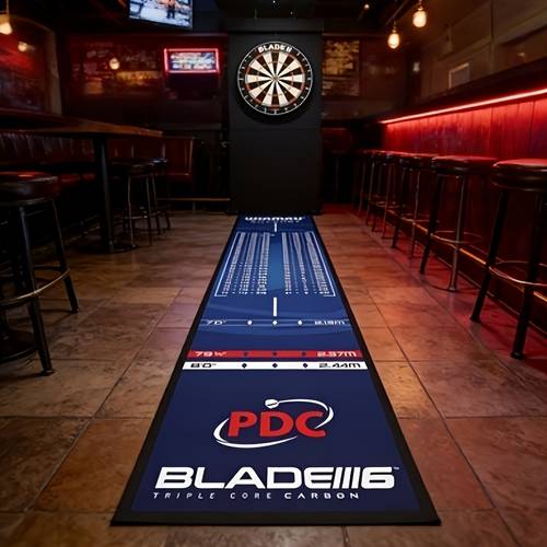 mat protector with throwing line anti slip professional surface game room leisure entertainment accessory