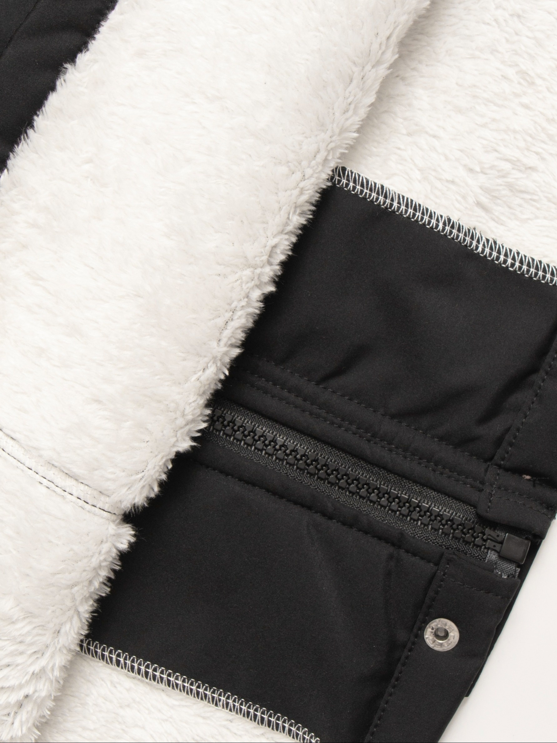 1pc dames casual  -length dik gevoerde fleece jas, kapuchon polyester jas met zakken, niet-rekbaar     rits-up voor herfst/winter, reguliere pasvorm lange mouw outdoor parka 2
