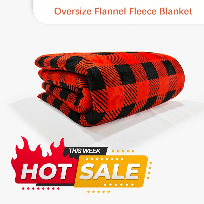 

Extra Large Blanket, Co Red , Soft, Blanket That Fits The ,, Biggest Oversized King 120"" Extra Large 450gsm Flannel Blanket For Couch, Bed, Sofa, Camping, California Warm Blanket All Season