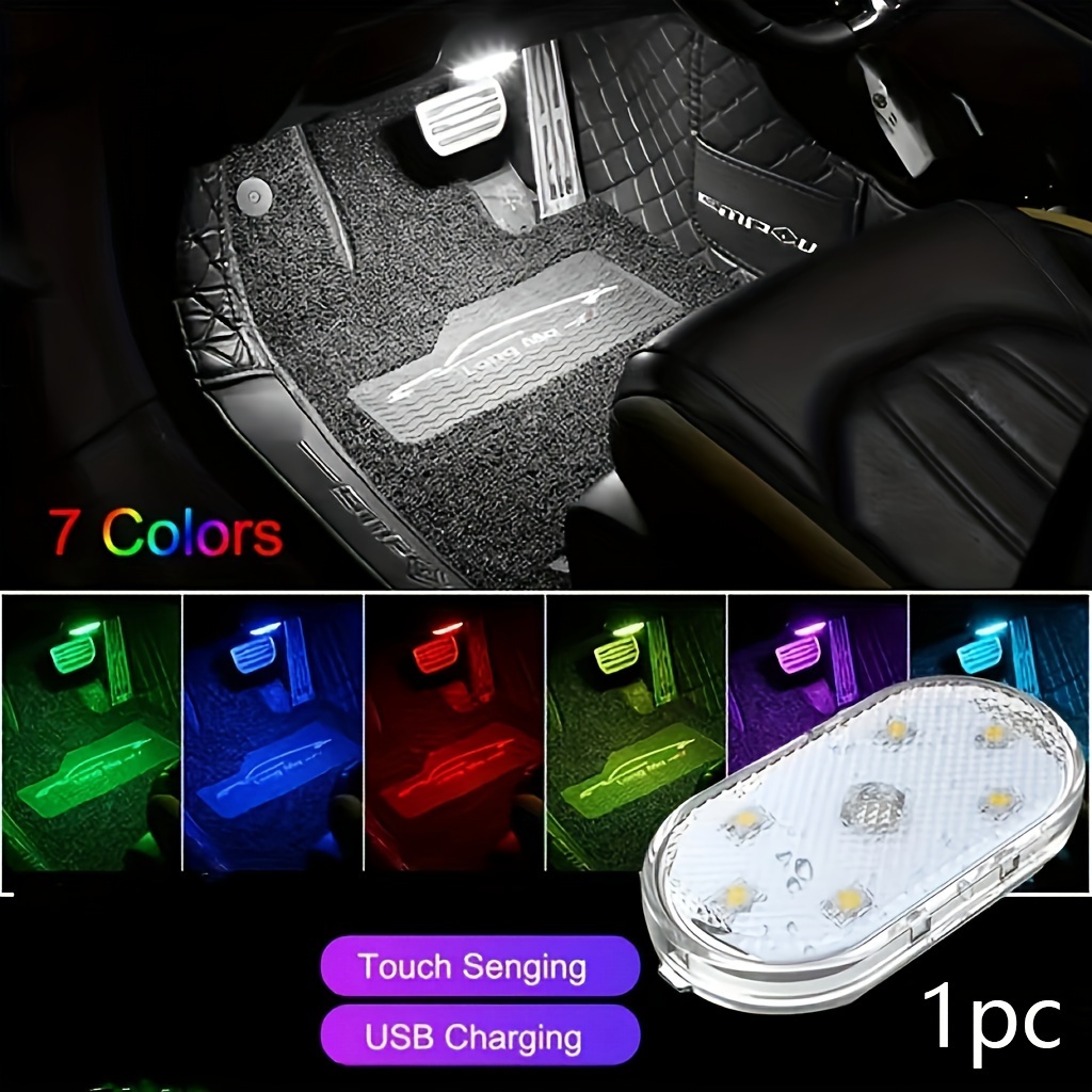 Luces LED táctiles sensibles al tacto para coche, luz Interior