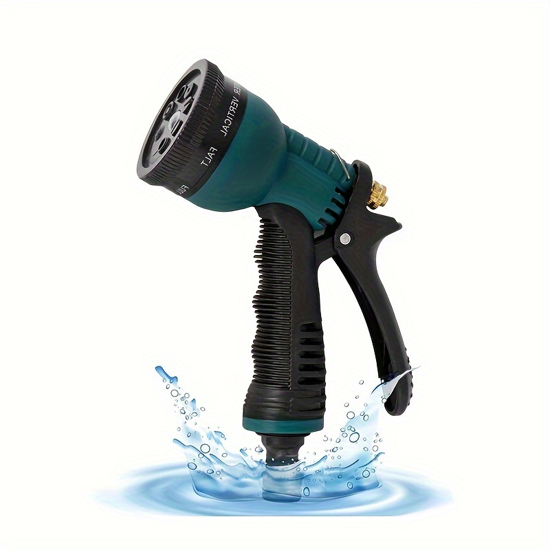 

Hose Pipe Spray For Garden, Upgrade Heavy Duty Garden Hose Spray , 8 Adjustable Watering Patterns, Hose Nozzle Suitable For Watering Plants/washing Cars/showering Pets