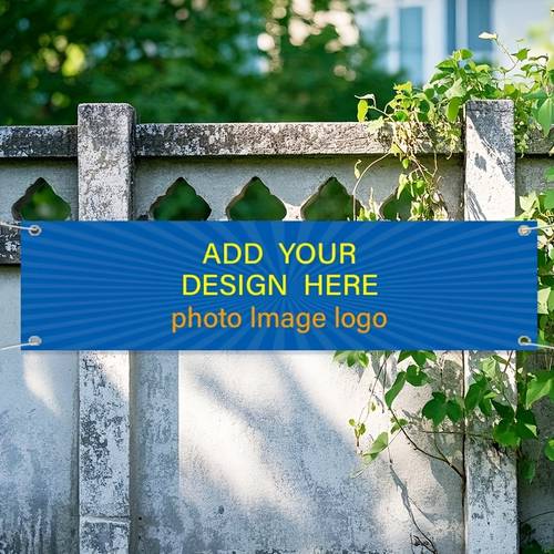 customizable metal and polyester banners for garden yard and event decorations no electricity required