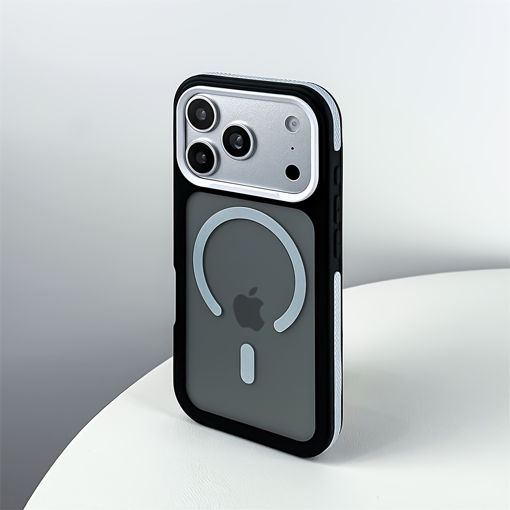 TEMU Coque de téléphone : Étui magnétique mat de luxe d'été aux couleurs fluorescentes pour iPhone 17 Pro Max 17 Air 17 15 14 13 12 11 Pro avec cadre