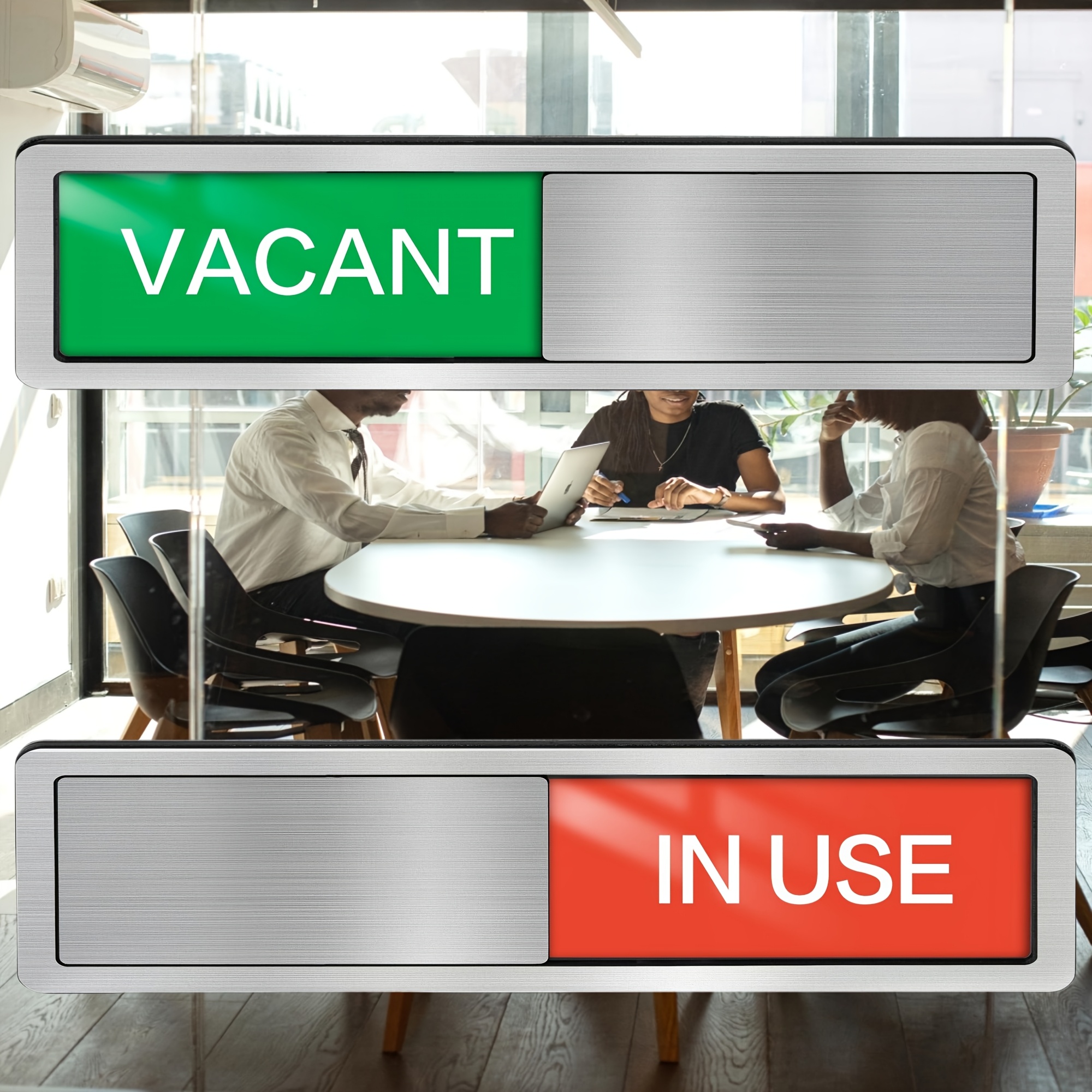 TEMU In Use Sign, Vacant Occupied Sign, , Available Slider Door Signs For Home Office, Bathroom, Conference Room, Relax, Restroom, Hospital, Meeting