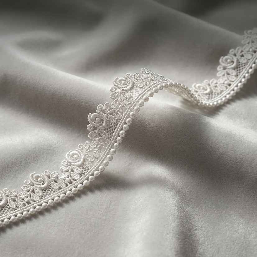 TEMU Apricot, Size 2/72in, Water-soluble Lace