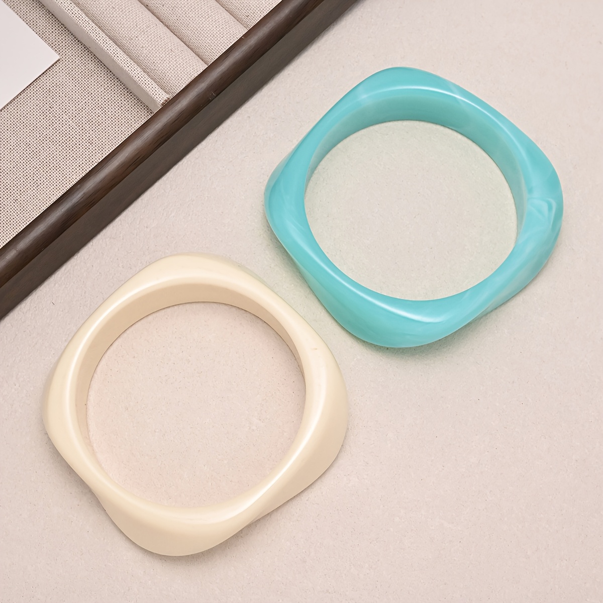 2pc Fresh Ocean-themed Bracelet Set for Daily Wear