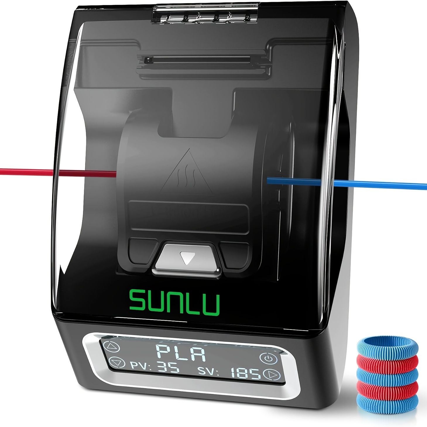 E-shop SUNLU Filamentverbinder, SUNLU Spleißer mit 200 PTFE-Hülsen für 3D-Drucker Filament 1,75 mm, Schnelle Aufheizung bis zu 240°C, Kompatibel mit