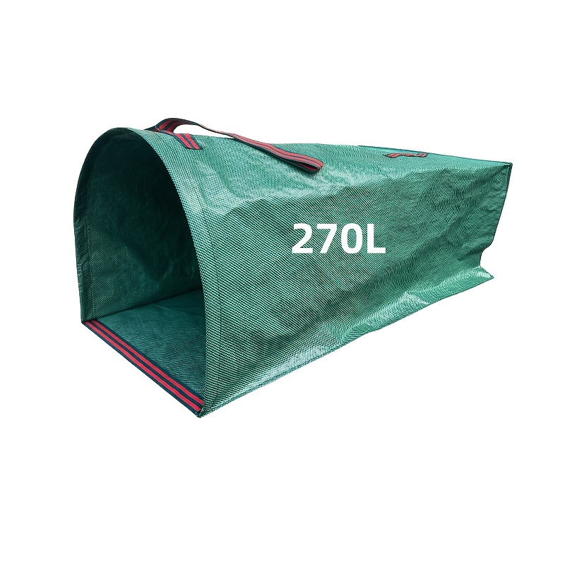 150l/200l/270l Large Capacity Reusable Heavy-duty Tear-resistant Leaf Collection Bags - Semi-circular Reinforced Design, Suitable For Yard Waste , Lawn Care, And Garden Trimming