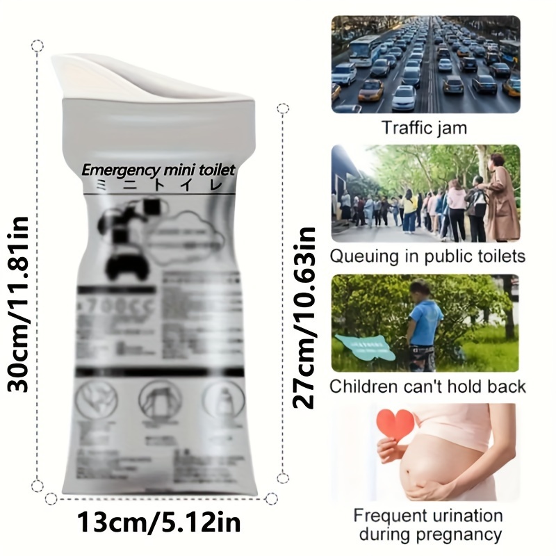 5/10/20 Disposable Urine Bags, 700CC Emergency Urine Bag, Neutral Urine Bag, Female Urine and Vomiting Bag, Suitable for Travel Traffic Congestion, Camping, Hiking, Suitable for Adults and Youngsters