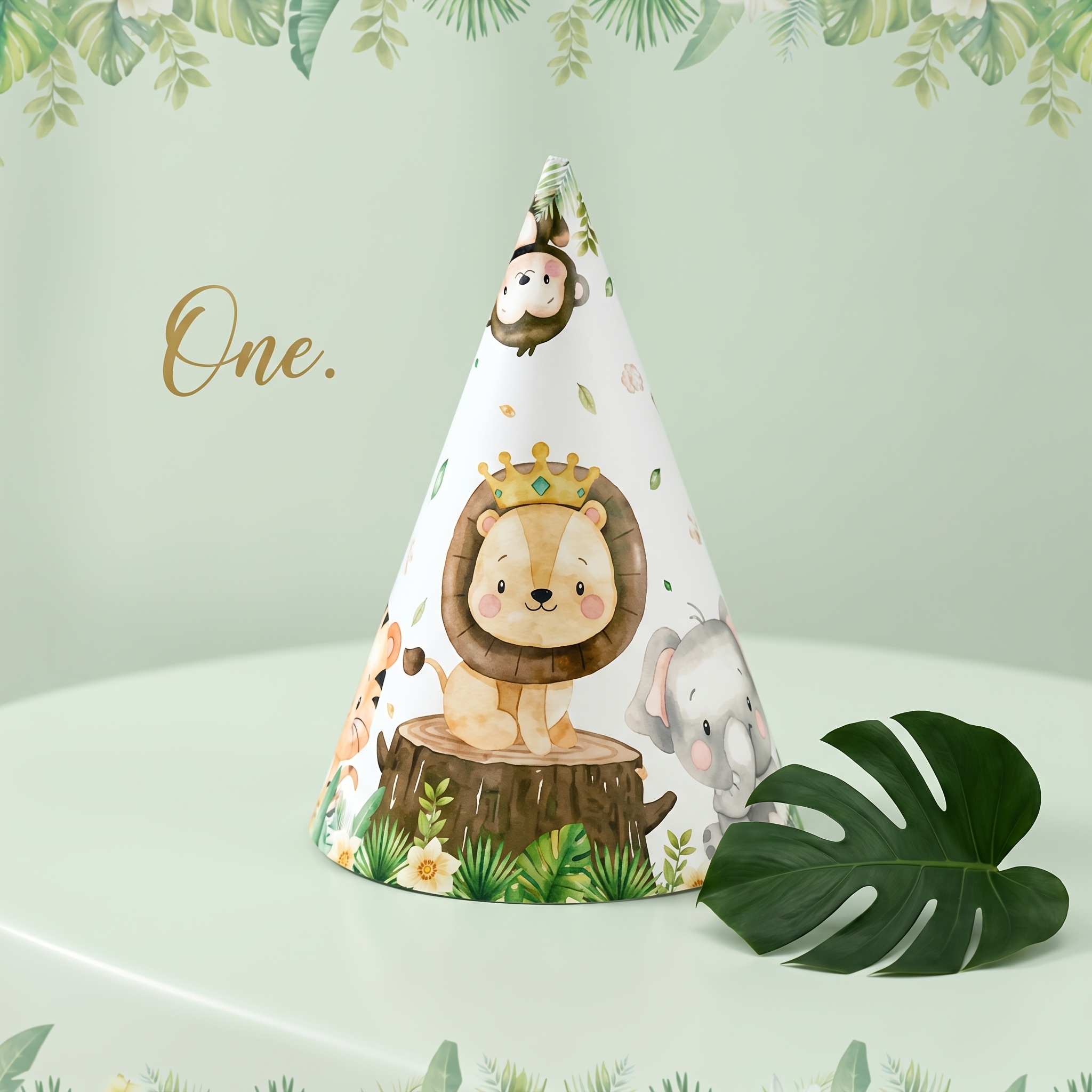6pcs jungle animal theme birthday hats cartoon animal - Temu