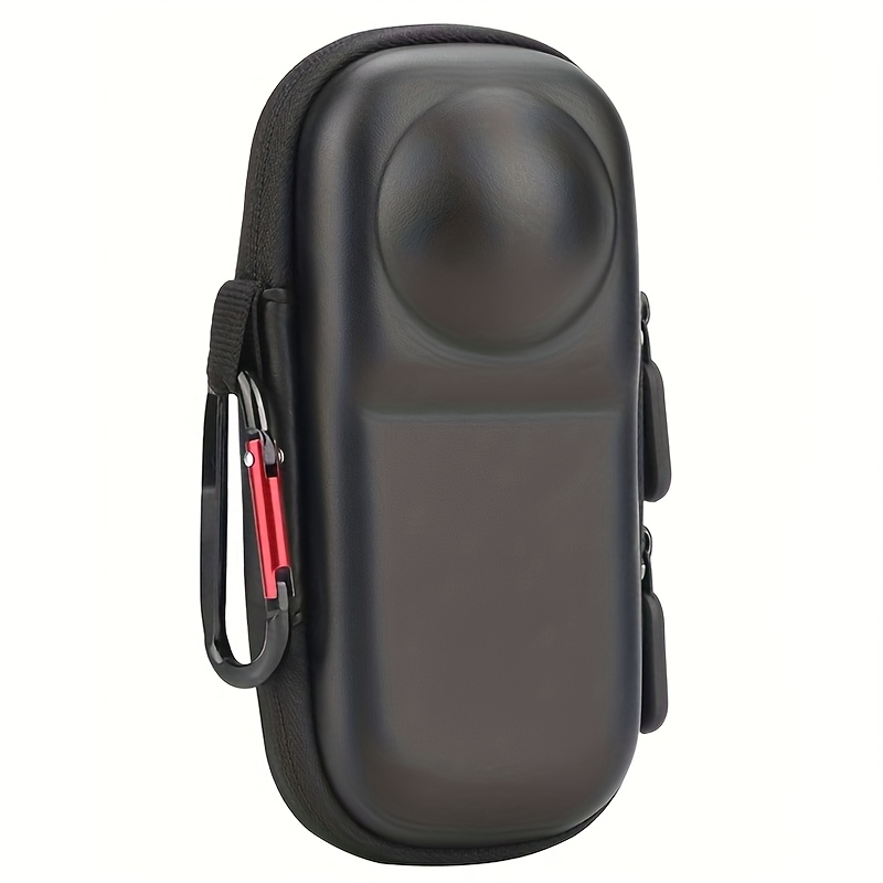 Portable Small Case For X5 X4 (for Original Lens Cap), Carrying Storage Bag Protective Cover Hard Shell With Wrist Strap Carabiner For 360 X5 X4 Additions