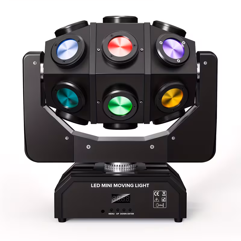 270w moving head 18 led rotating beam dmx stage light rgbw halloween christmas dj disco 3