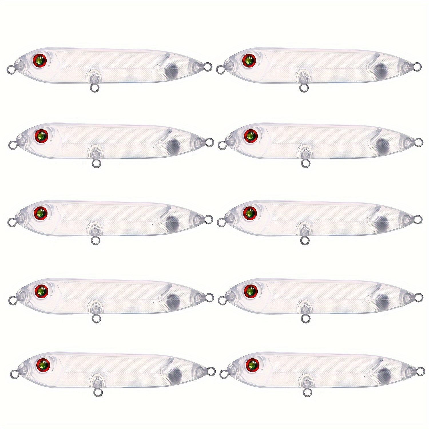 

Lure Blanks Unpainted Crankbait Fishing Lure, 20pcs Unpainted Minnow Lure Bodies 11.5cm 14g