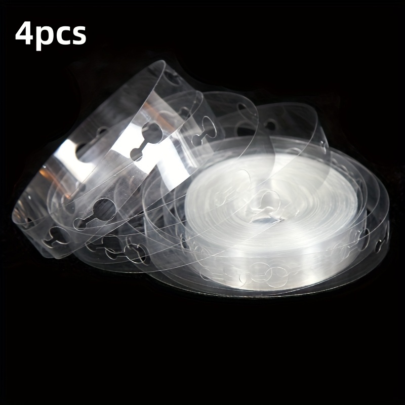 TEMU 4pcs Decorations Balloons, Party Supplies, Decorations Chain, Balloon Chain, 196.85-inch Balloon Decorative Strip Tape Roll, Double Hole Balloon