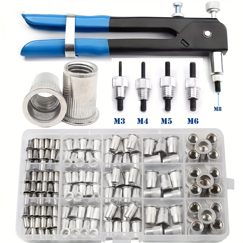 

180pcs Steel Nutserts Set, M3-m10, Inserts, For , , - Thread, Thread Coverage