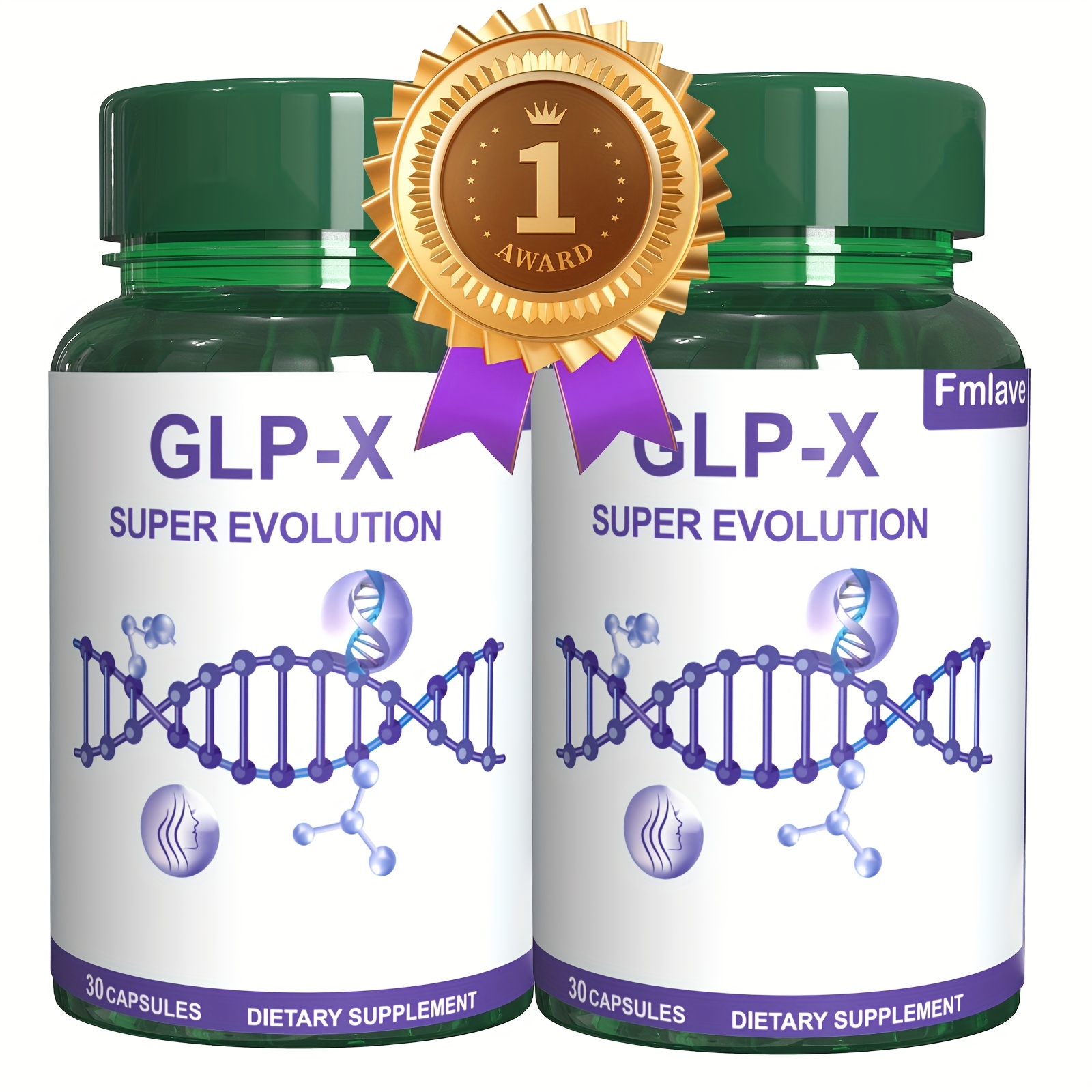glp-1 super evolution holiday present - glp 1 supplement, capsules - , white kidney bean,  cinnamon, akk, suitable for women and men, stomach & digestive health, 30  tablets - health & household