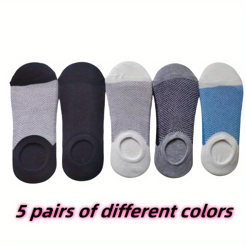 TEMU 5 Pairs Of No-show Socks, Odor & Absorption Socks, Wearing