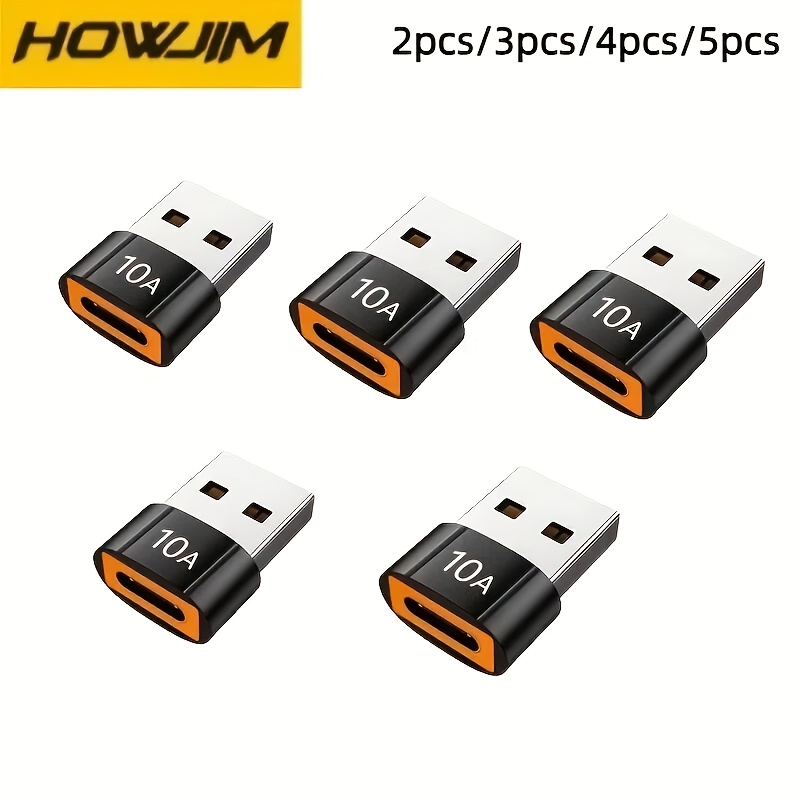 item picture 2pcs 3pcs 4pcs 5pcs 10a usb a to usb c otg adapter type c to usb converter usb 3 0 adapter for xiaomi 14 macbook usb to type c otg connector