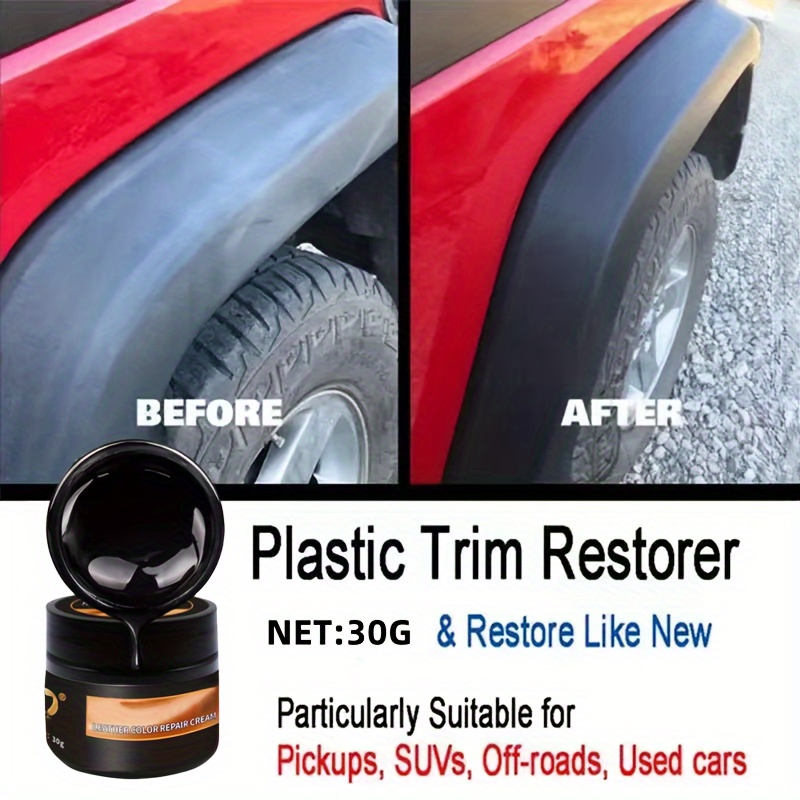 

Automotive Leather & Plastic Restoration Cream, 30g Universal Abs , Black Gel Coating For Car Detailing - Restores Original Color, Suitable For Keyboards & Rubber Trim Repair (1 Pack)