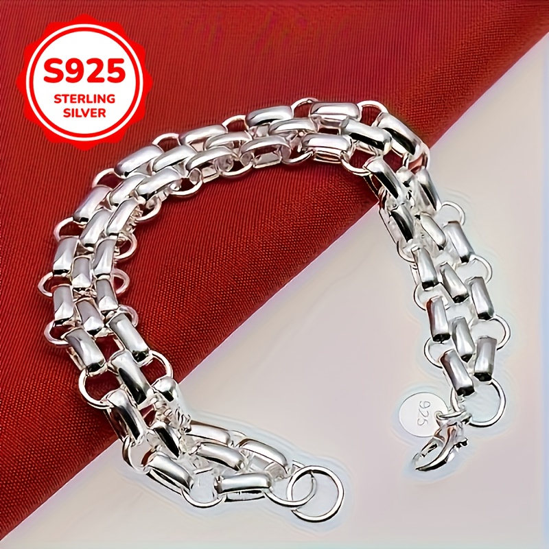 S925 Silver Triple-Strand Bracelet — Trendy Gift