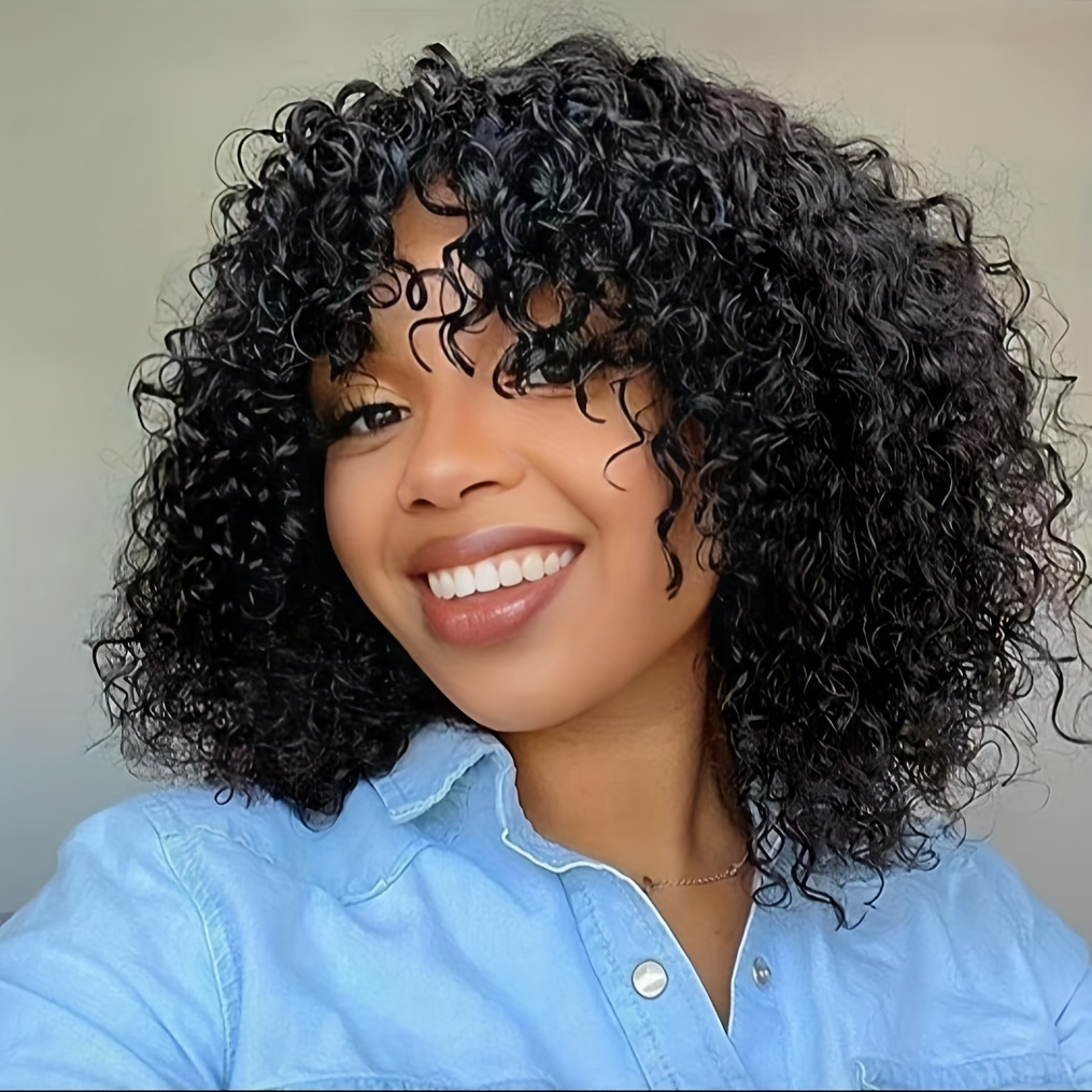 

Bob For Women 180% Density Curly Glueless Wig