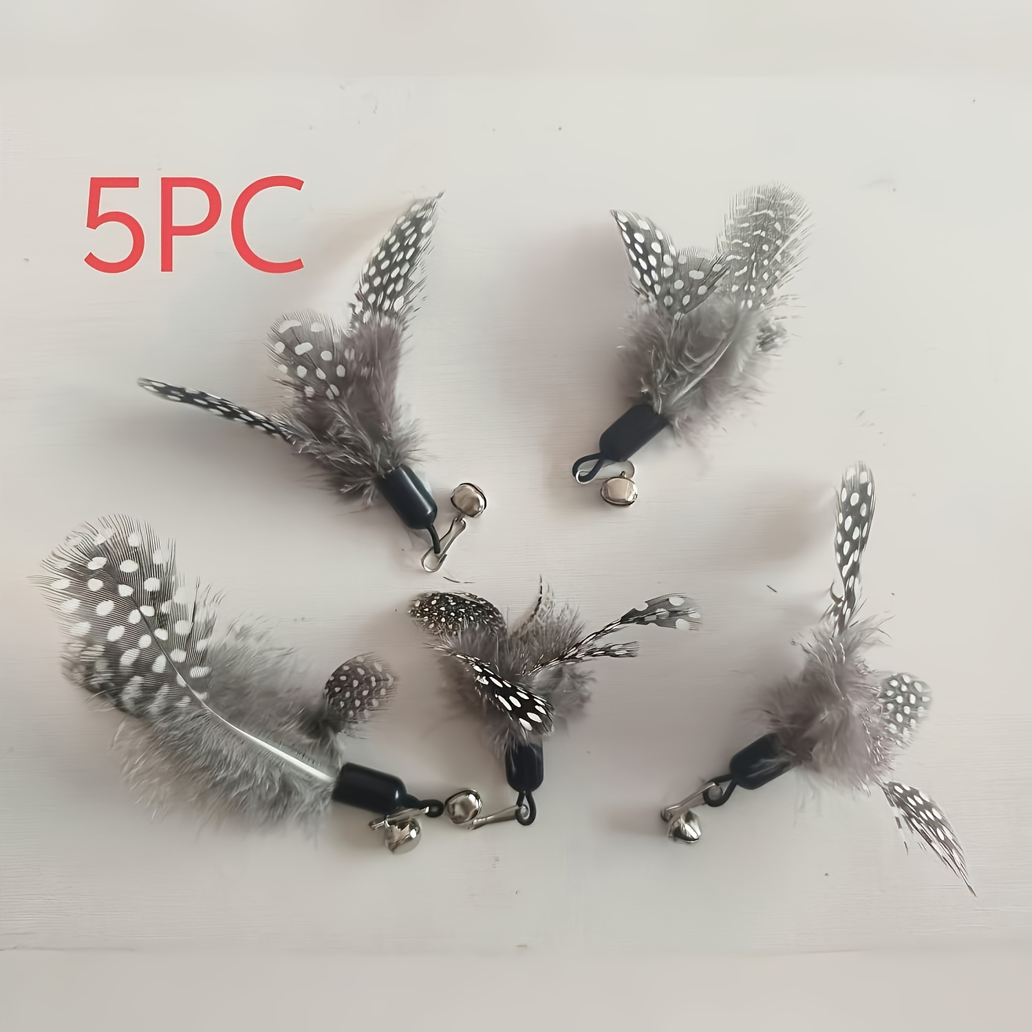 Simulation Feather Cat Toy Replacement Head Pet Cat Toy Replacement Head Accessory, Without Battery