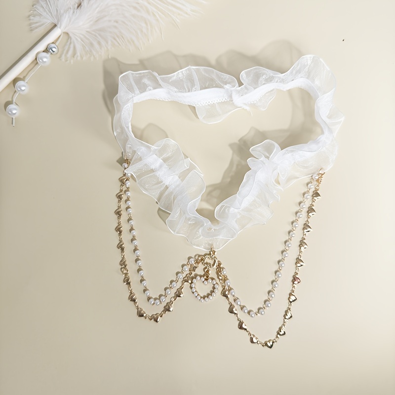 garter belt jewelry Women's Fashion Jewelry Multilayer Black Silver Leg Thigh Chain Garter 375