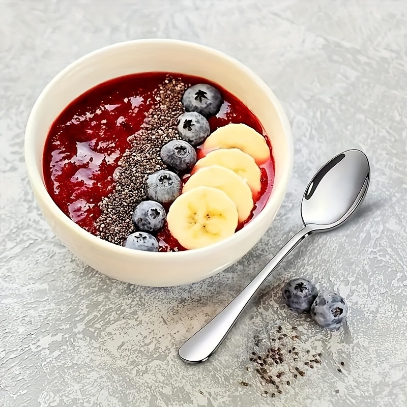 6/12 Stück Edelstahl Teelöffel Dessertlöffel Kaf Produktbild-Vorschau 2