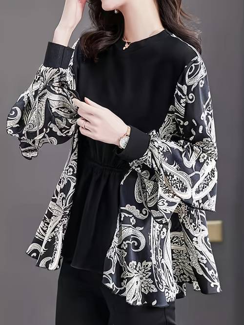 item picture spring summer fashion printed long sleeve shirt