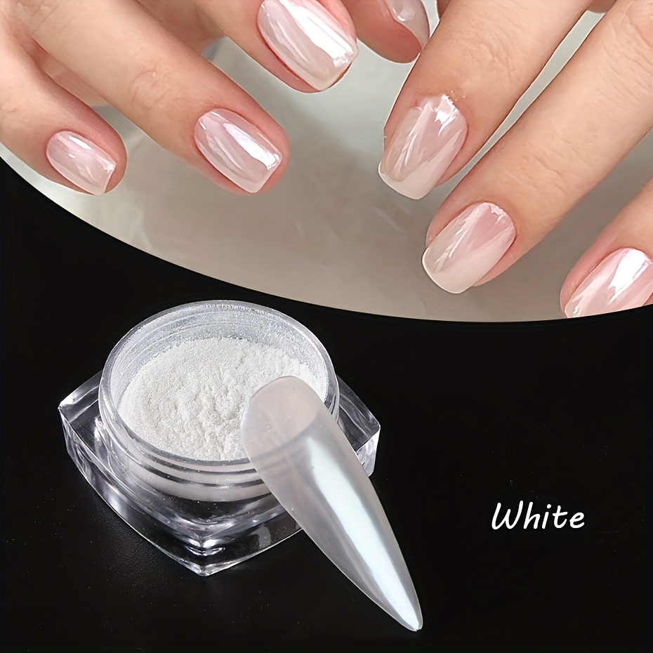 Image of 1g/bottle Aurora Chrome Nail Glitter Powder - 7 Color Options, High- Aurora Metallic , Mermaid Colors, For Diy Gel, High-gloss Nail Art, Body And Face Makeup