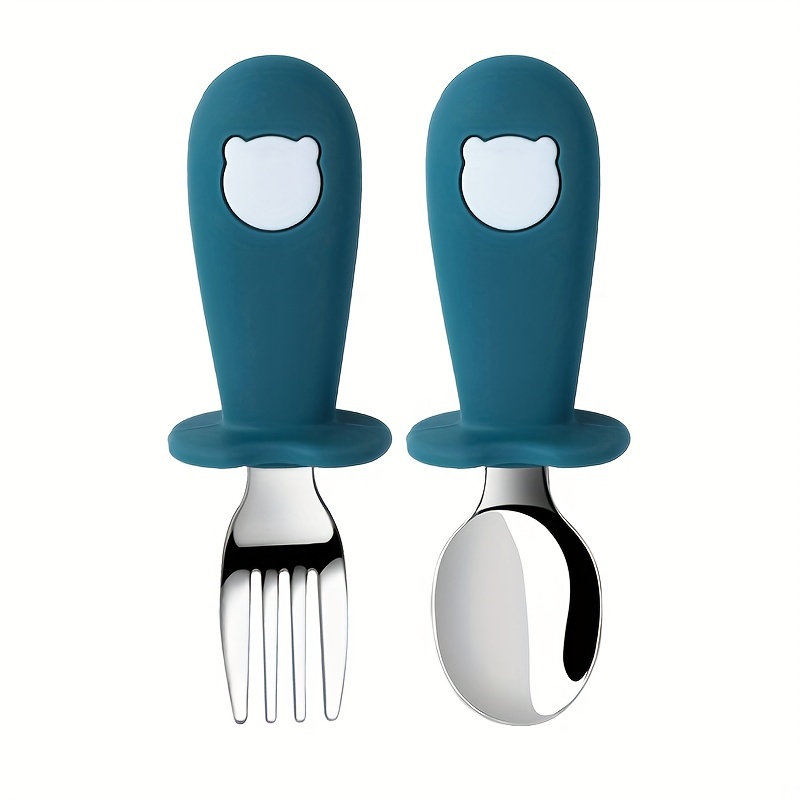 Customized Baby Toddler Silicone & Stainless Steel Tableware Set