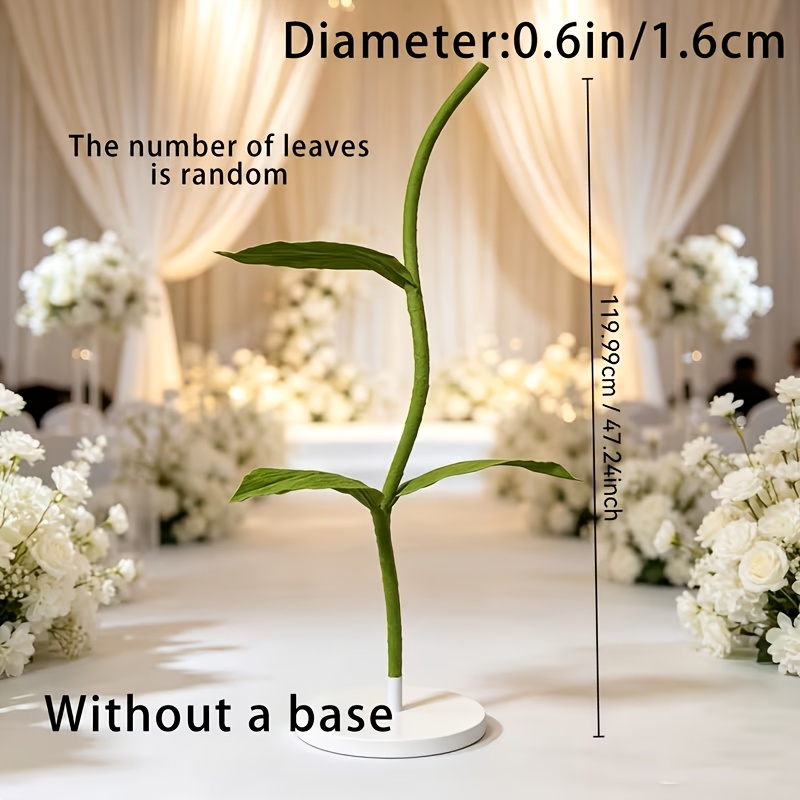 TEMU 1pc Diy Artificial Green Stem For Home Use, Large Simulated Flower Stem, Highly Realistic Flower Stem, Photography Prop For Window Displays,