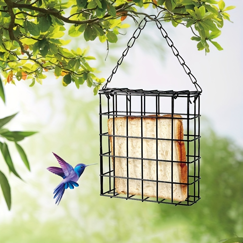 

1pc Feeder With Chain - Outdoor, Garden & Farm Use - Ideal For Bread & Food