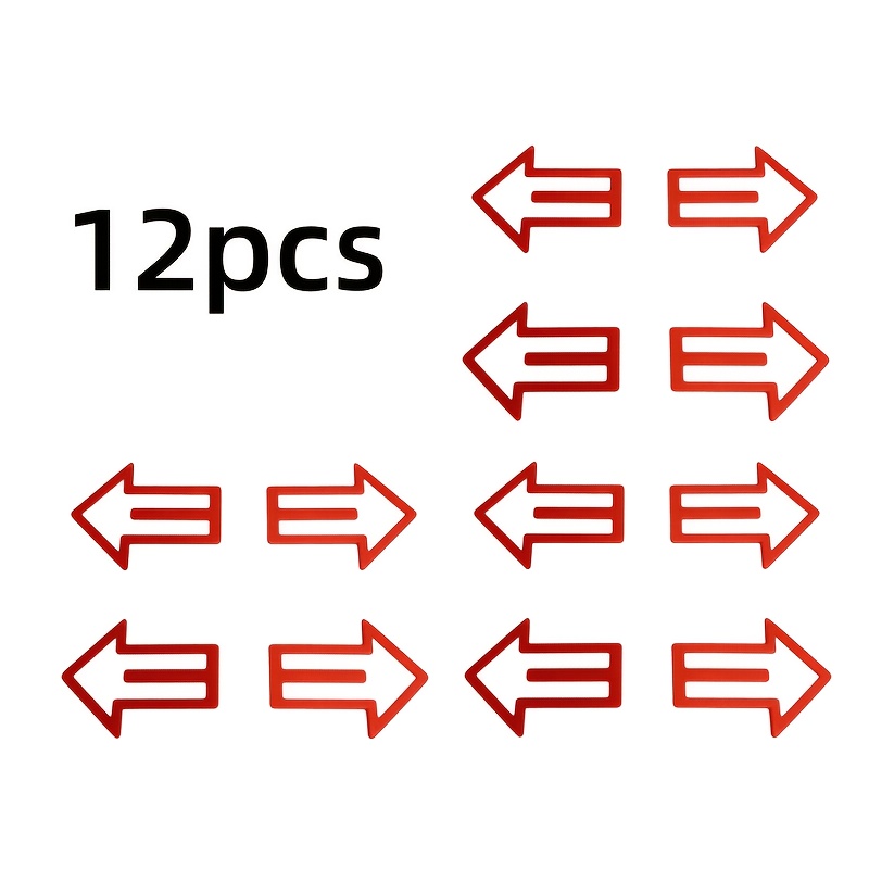 TEMU Lot de 4/12 pinces marque-pages de flèche – Marque-pages flexibles en plastique avec design flèche unique, accessoires de livre réutilisables,