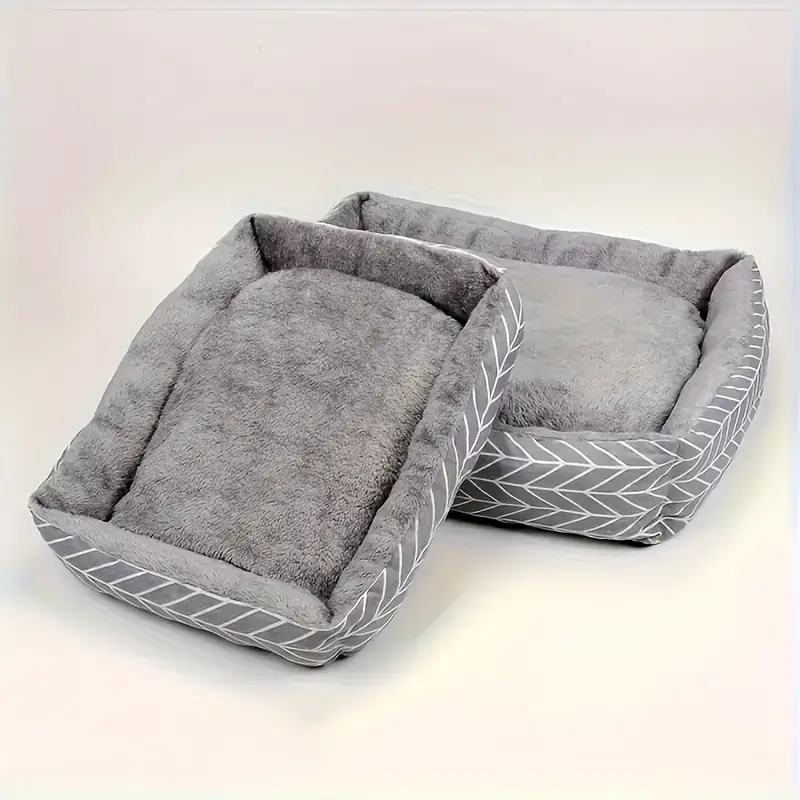 4 size options ultra soft and comfortable plush dog bed made of plush polyester fiber a winter warm pet sofa suitable for dogs from extra small to large breeds no warm thick mat for cats and dogs Product details 5