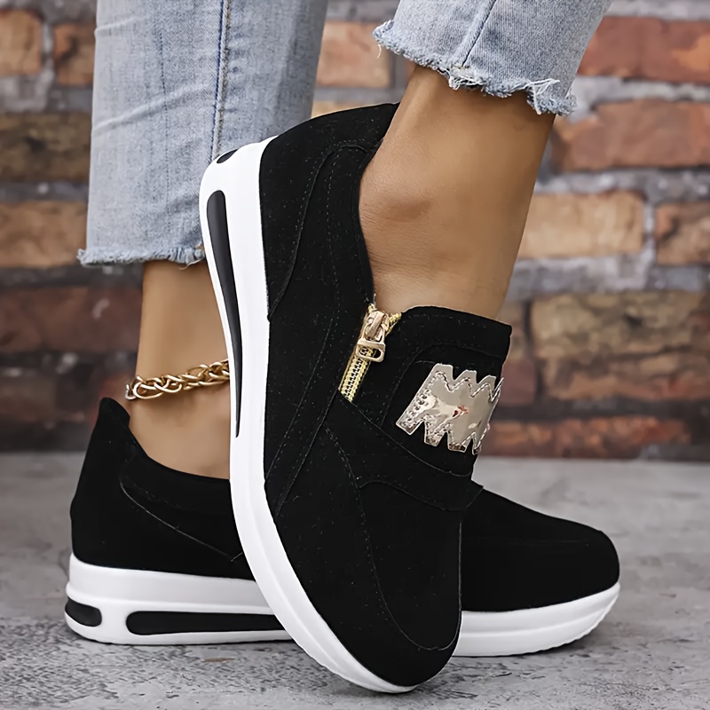 zapatillas deportivas bajas mujer cierre cremallera lateral Temu