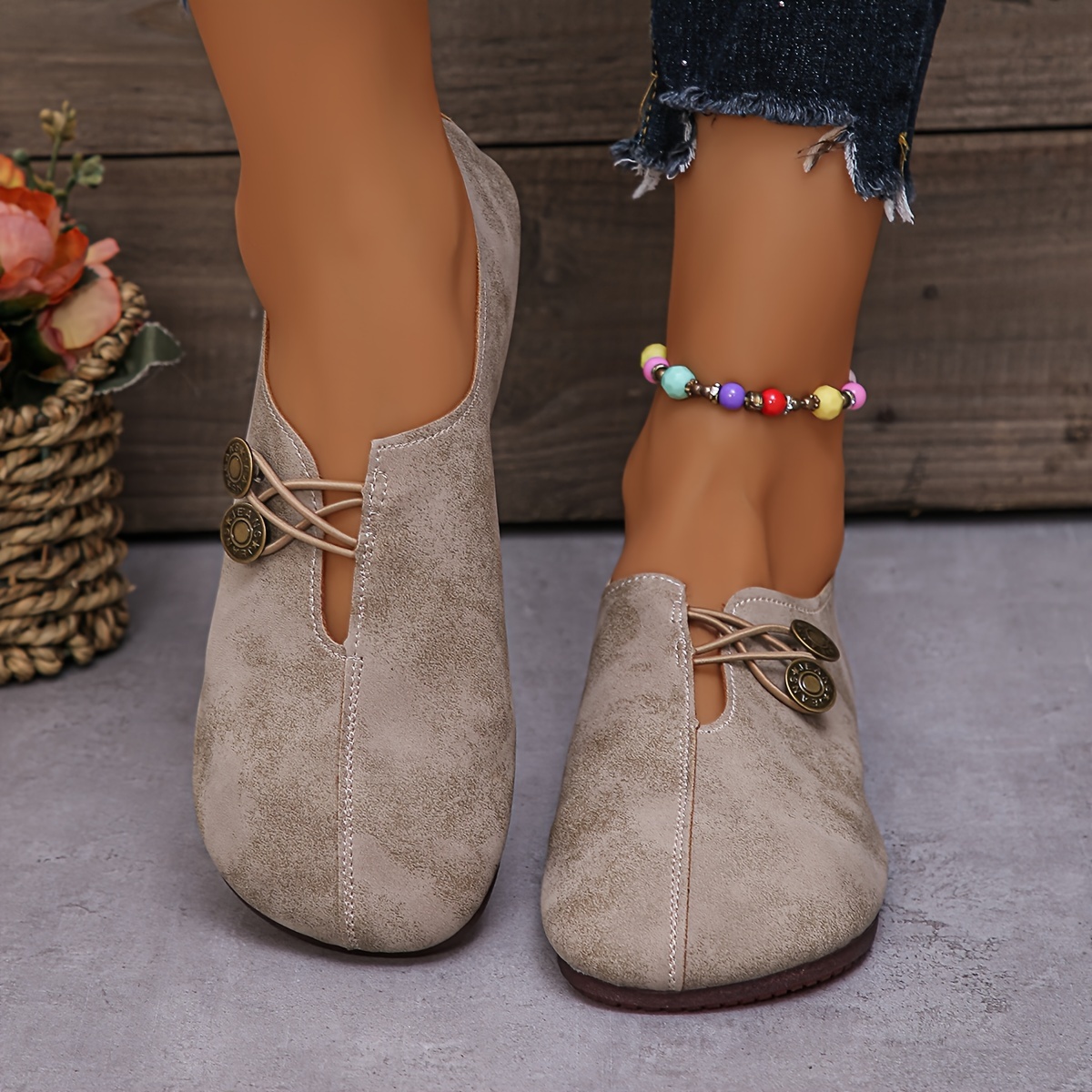womens flat round toe soft bottom non slip details 2