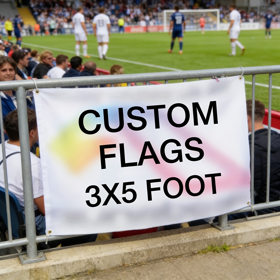 E-shop Anpassbares großes Event-Banner - Personalisierter Text, Logo oder Foto, Flagge - 4 Standardgrößen, strapazierfähige Polyester-Hintergrundwand,