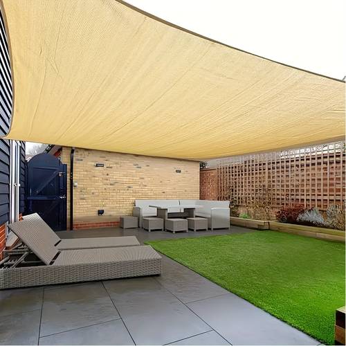 outdoor privacy shade canopy compatible for garden heavy density awning with reinforced corners fabric cover assembly shade
