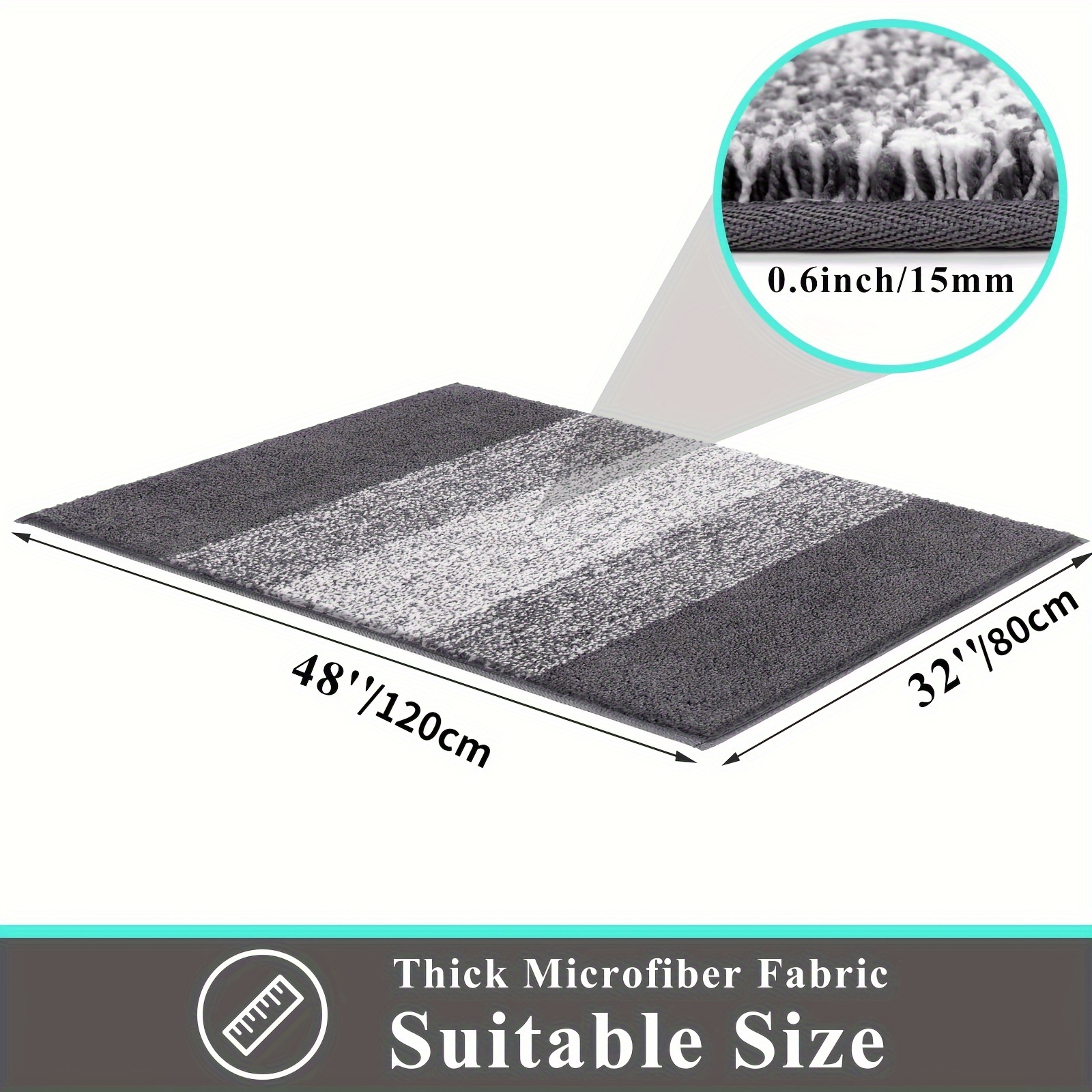 TEMU Indoor Doormat Entryway Door Rug, Non Slip Absorbent Mud Trapper Mats, Low-profile Inside Floor Mats, Soft Machine Washable Large Rugs Door Carpet For Entryway