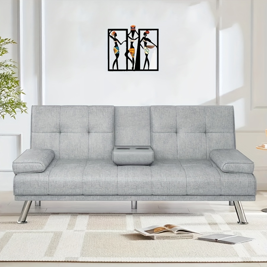 TEMU 2d Flat, 2d Plane, 1pc Of African Women's Iron Wall Art - Ethnic Decoration, With Bright Patterns, Perfect Housewarming Gift, Black Silhouette