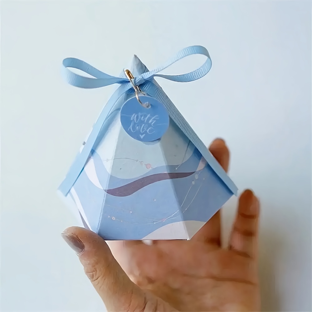10pcs Hot Selling Gift Boxes For Wedding, Valentine's Day, Thanksgiving, Birthday Decorations With Cards And Ribbons Suitable For Parents, , Party, Halloween