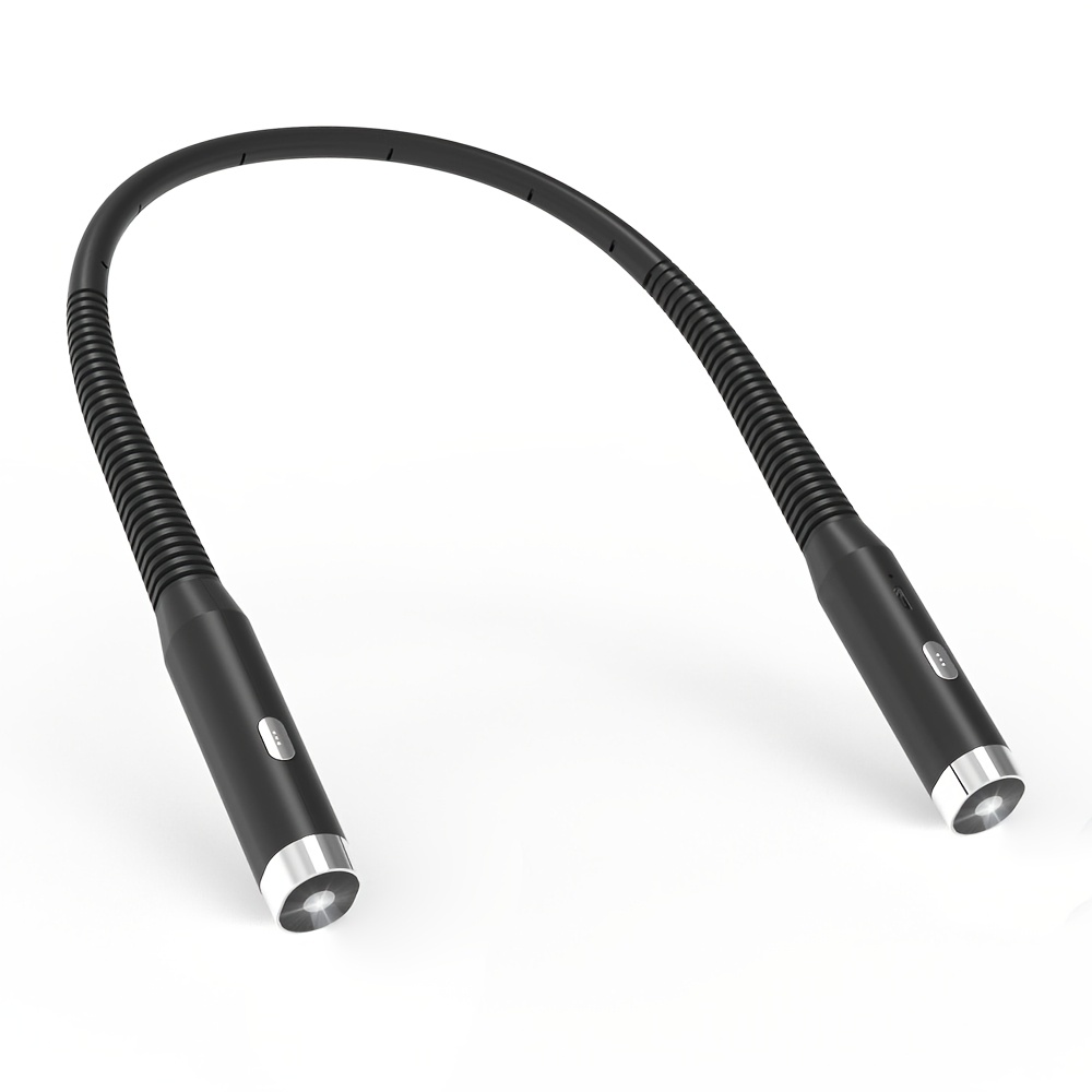 TEMU Book Light, Led Reading Light, Neck-worn Reading Light, Neck Light, Usb Rechargeable, With 3 Adjustable Light Colors And 3 Brightness Levels,