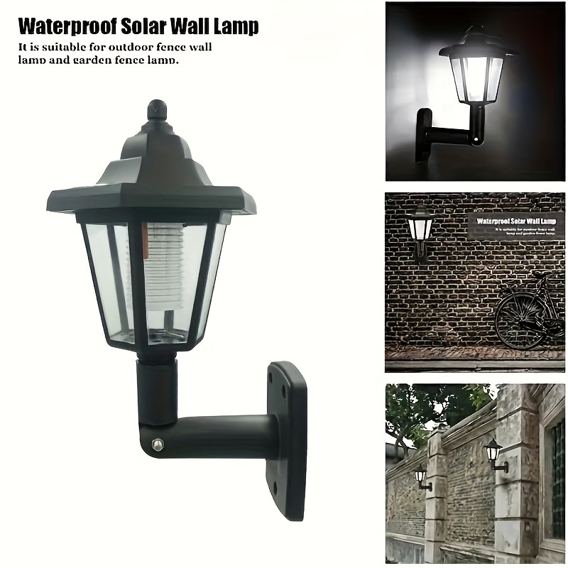 

1/2pcs Outdoor Solar Wall Lights, Towing Lights, Outdoor Waterproof With 3 Solar Panels, For Yard Patio, Garden, Backyard Garden Decor, Lawn Lights, Party Lights