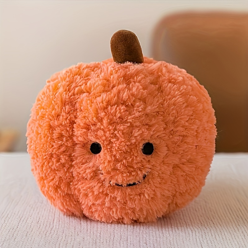 

1pc Cute Pumpkin Plush Toy, Cartoon Pet Plush Toy For Small Dogs, Soft Furry Material, Dog Toy, Small Breed Recommendation