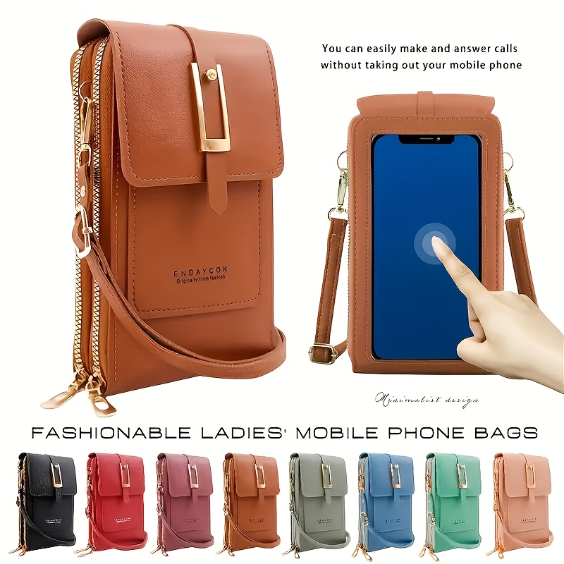 1pc slanted crossbody bag fashionable key bag slanted small bag 5pc color   simple and versatile shoulder bag multifunctional vertical coin purse