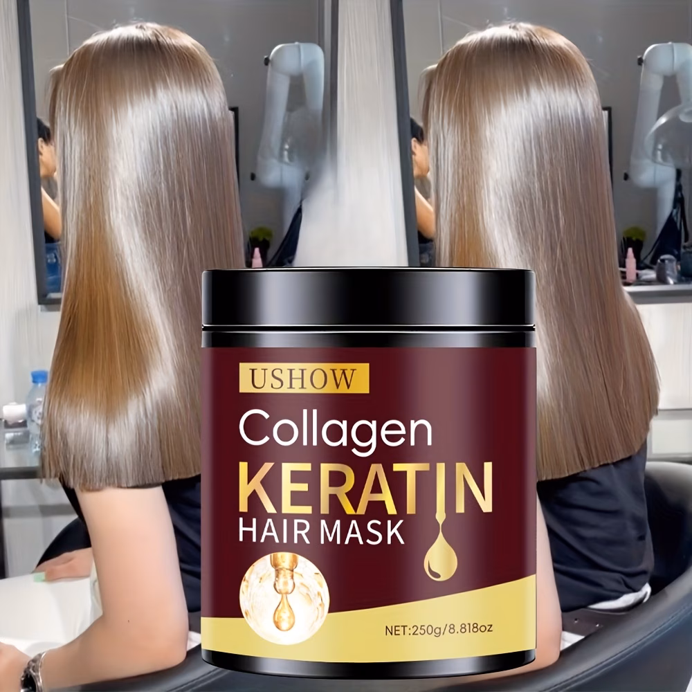 250g original protein hair mask nourishes dry and damaged hair in keratin collagen anti split ends and anti breakage s Product details 0